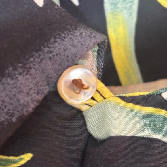 Rare Vintage Pineapple Juice 100% Rayon Dragonfruit Floral Made in Hawaii Medium - Picture 7 of 8